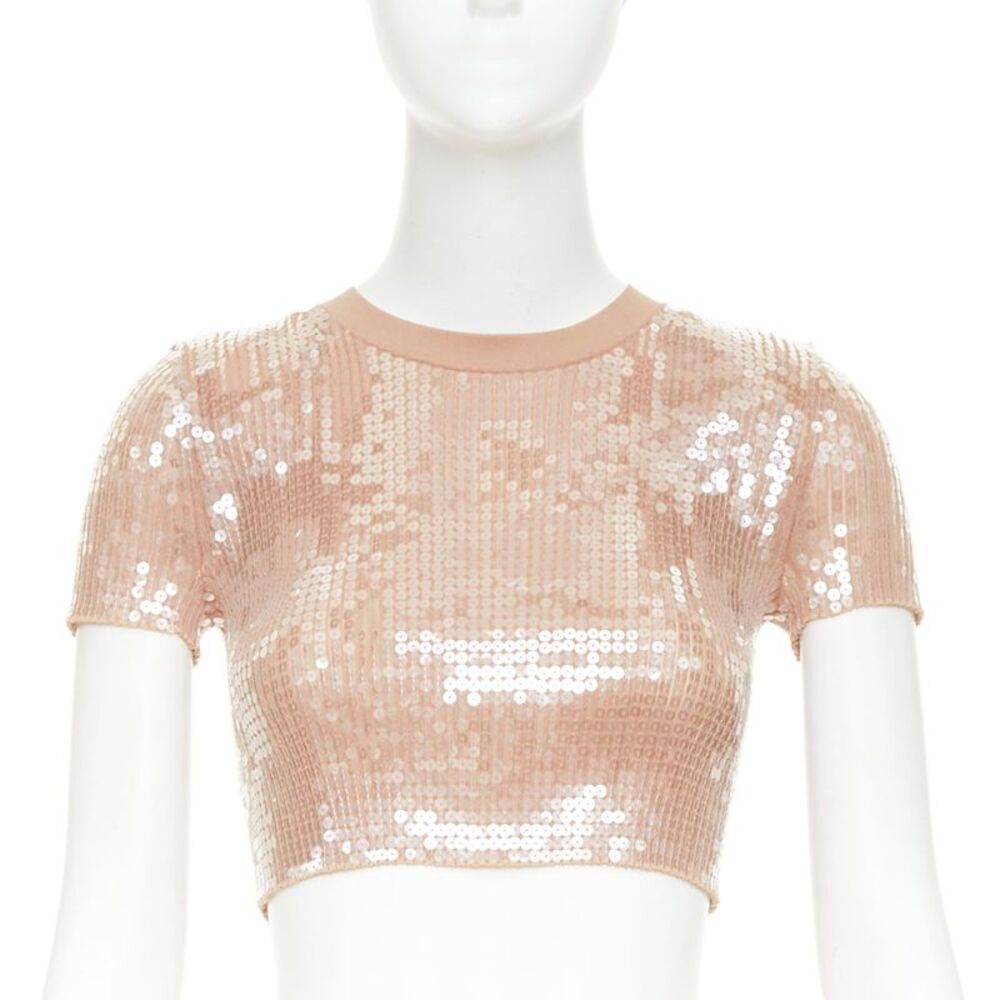 Alexander Wang 2023 Sequin Ribbed Sweater
